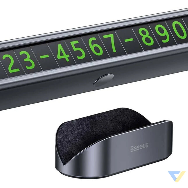 Baseus Square Bar Temporary Parking Number Plate (Black) Other