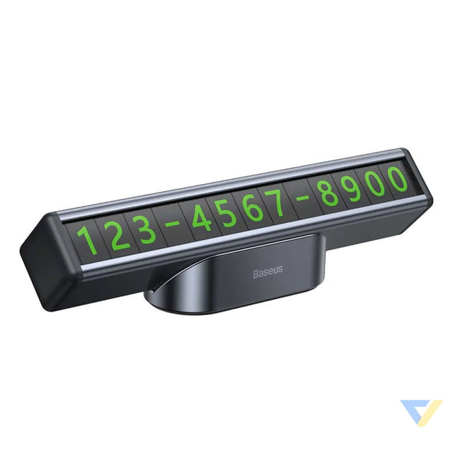 Baseus Square Bar Temporary Parking Number Plate (Black) Other