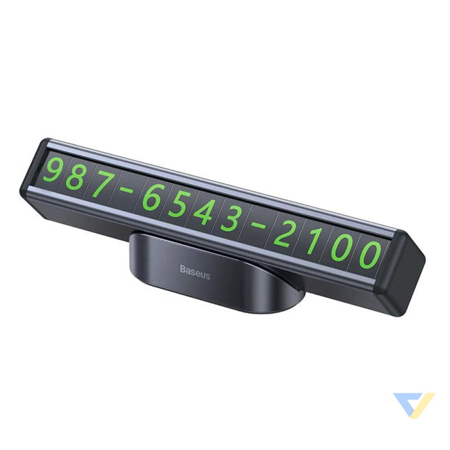 Baseus Square Bar Temporary Parking Number Plate (Black) Other