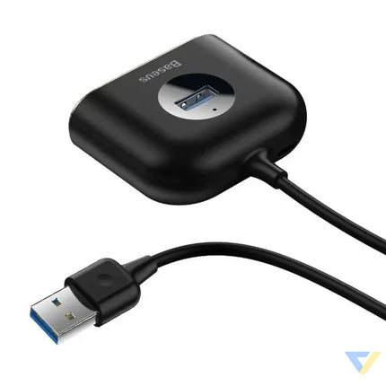 Baseus Square Round USB Adapter HUB USB 3.0 to 1x USB 3.0 + 3x USB 2.0.1m (Black) Hubs