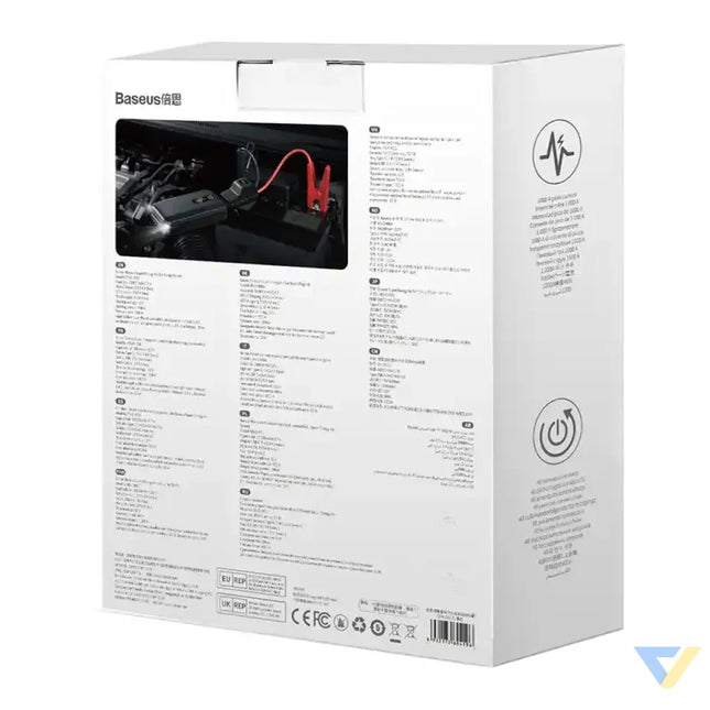 Baseus Super Energy Car Jump Starter 10000mAh 1000A USB (black) Jump starters