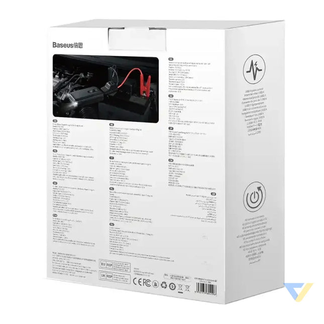 Baseus Super Energy Car Jump Starter 10000mAh 1000A USB (black) Jump starters