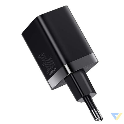 Baseus Super Si Pro Quick Charger USB + USB C 30W (black) mains chargers