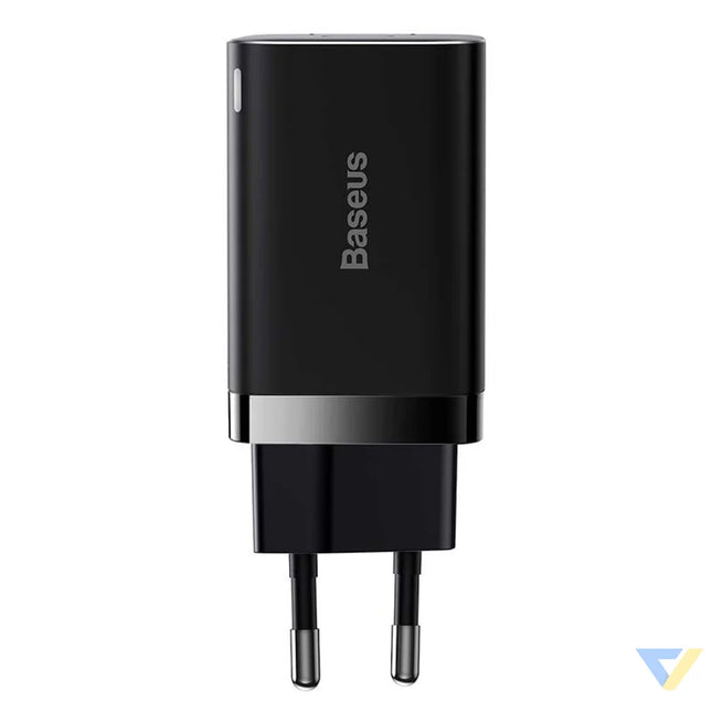 Baseus Super Si Pro Quick Charger USB + USB C 30W (black) mains chargers