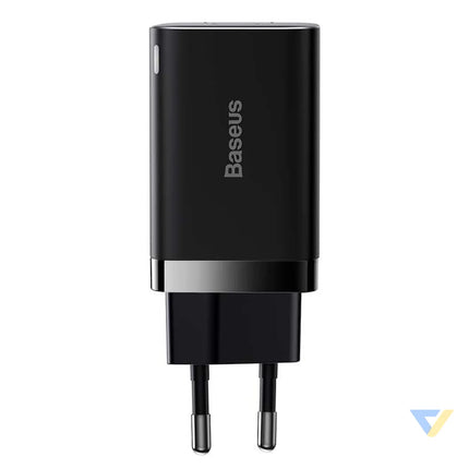 Baseus Super Si Pro Quick Charger USB + USB C 30W (black) mains chargers