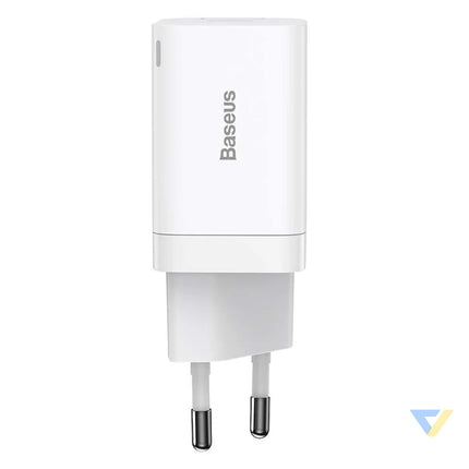 Baseus Super Si Pro Quick Charger USB + USB C 30W (white) mains chargers