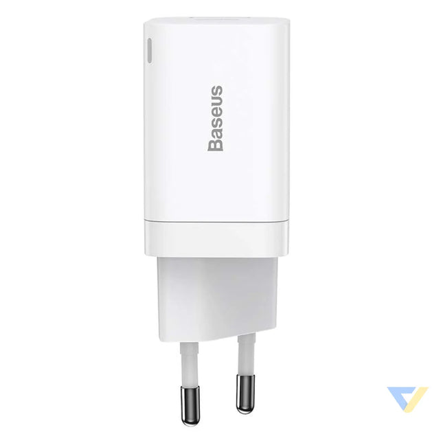 Baseus Super Si Pro Quick Charger USB + USB C 30W (white) mains chargers