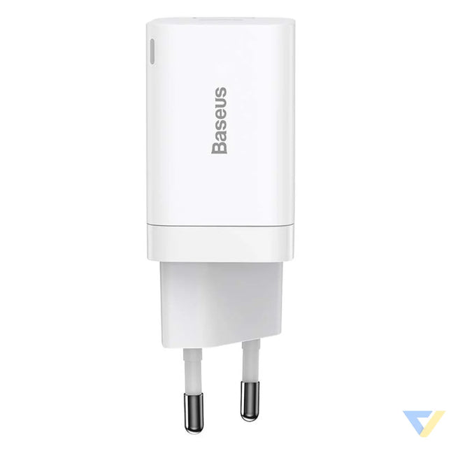 Baseus Super Si Pro Quick Charger USB + USB C 30W (white) mains chargers