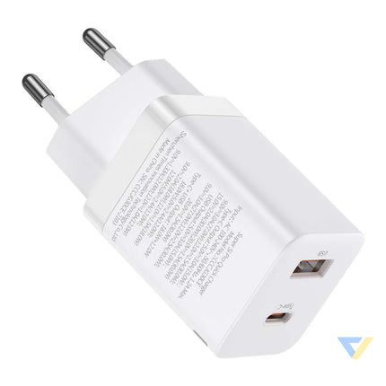 Baseus Super Si Pro Quick Charger USB + USB C 30W (white) mains chargers