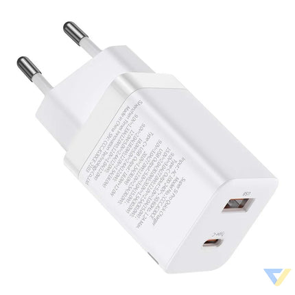Baseus Super Si Pro Quick Charger USB + USB C 30W (white) mains chargers