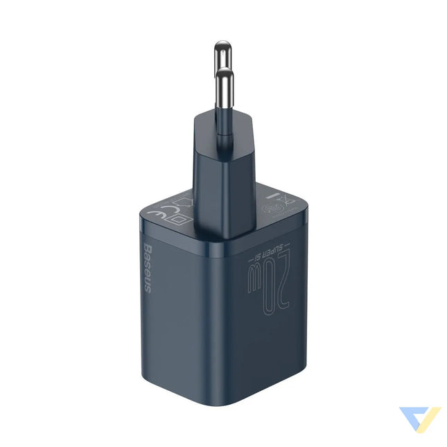 Baseus Super Si Quick Charger 1C 20W with USB C cable for Lightning 1m (blue) mains chargers