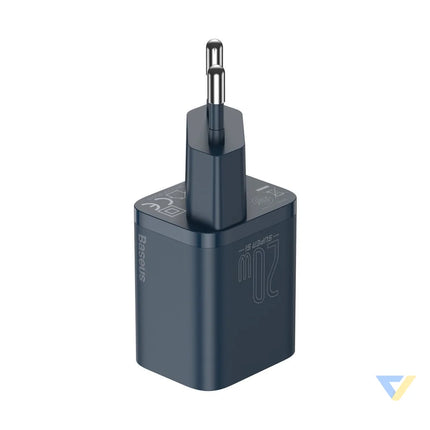 Baseus Super Si Quick Charger 1C 20W with USB C cable for Lightning 1m (blue) mains chargers