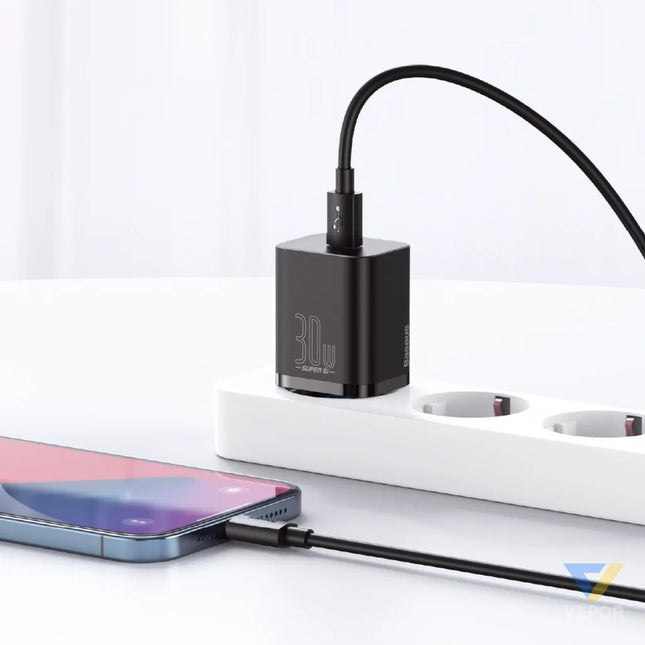 Baseus Super Si Quick Charger 1C 30W (black) mains chargers