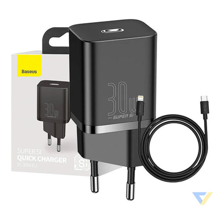 Baseus Super Si Quick Charger 1C 30W (black) mains chargers