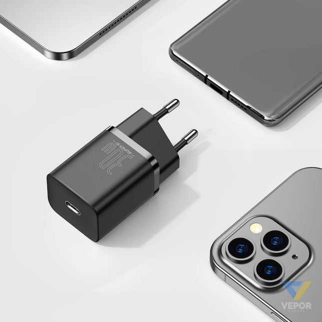 Baseus Super Si Quick Charger 1C 30W (black) mains chargers
