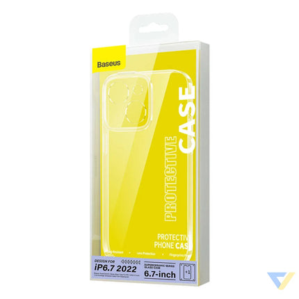 Baseus SuperCeramic Transparent Glass Case and Tempered Glass set for iPhone 14 Plus For smartphones