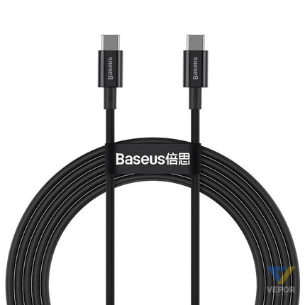Baseus Superior Series Cable USB C to USB C 100W 1m (black) USB C to USB C