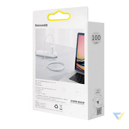 Baseus Superior Series Cable USB C to USB C 100W 1m (white) USB C to USB C