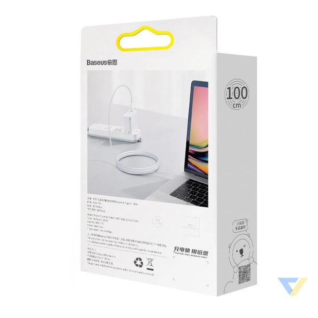 Baseus Superior Series Cable USB C to USB C 100W 1m (white) USB C to USB C