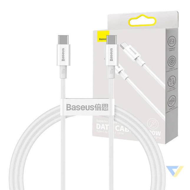 Baseus Superior Series Cable USB C to USB C 100W 1m (white) USB C to USB C