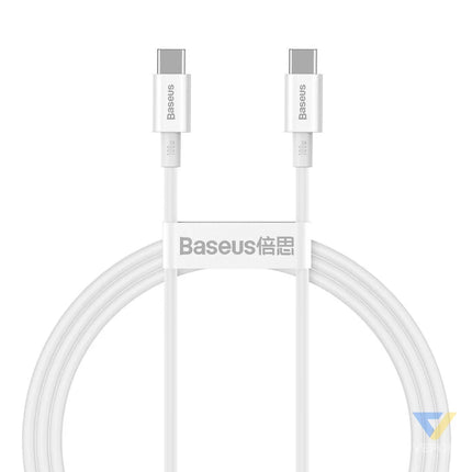 Baseus Superior Series Cable USB C to USB C 100W 1m (white) USB C to USB C