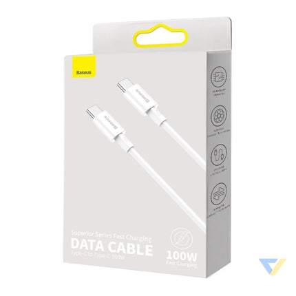 Baseus Superior Series Cable USB C to USB C 100W 1m (white) USB C to USB C