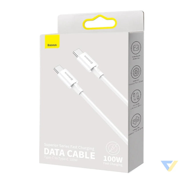 Baseus Superior Series Cable USB C to USB C 100W 1m (white) USB C to USB C