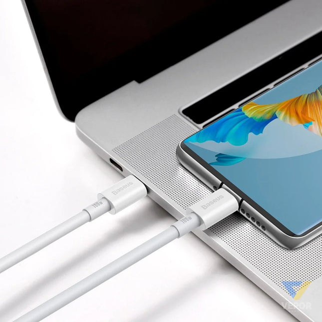 Baseus Superior Series Cable USB C to USB C 100W 1m (white) USB C to USB C