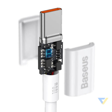 Baseus Superior Series Cable USB C to USB C 100W 2m (white) USB C to USB C