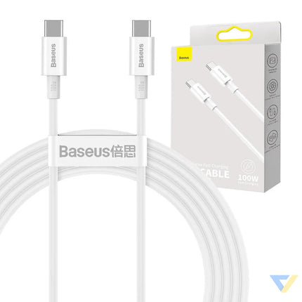 Baseus Superior Series Cable USB C to USB C 100W 2m (white) USB C to USB C