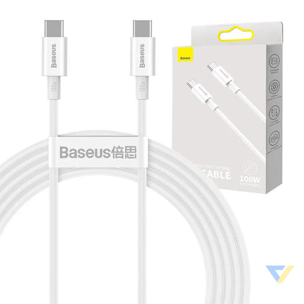 Baseus Superior Series Cable USB C to USB C 100W 2m (white) USB C to USB C