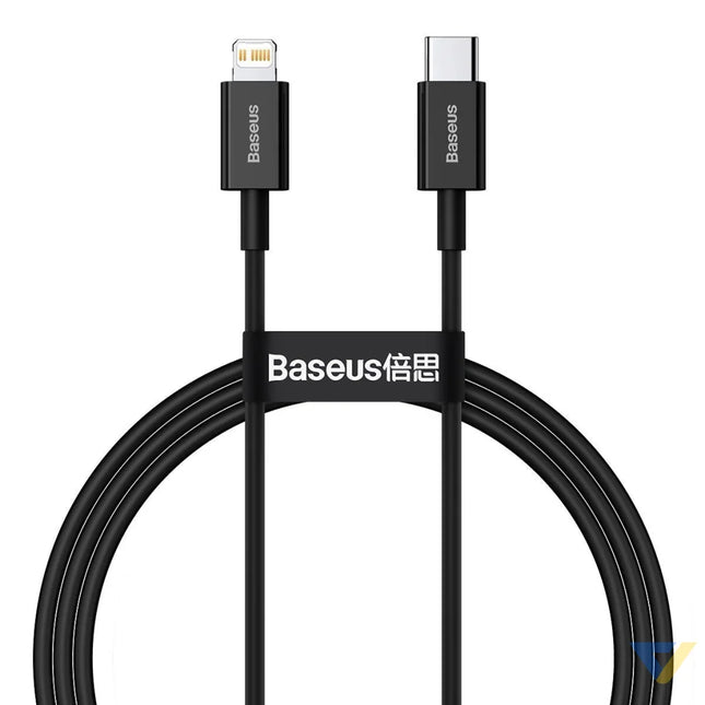 Baseus Superior Series Cable USB C to iP 20W PD 1m (black) USB C to Lightning