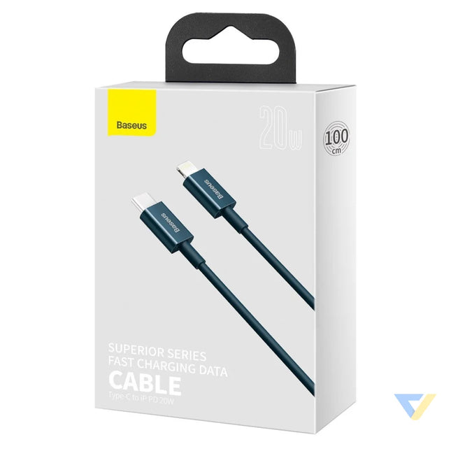 Baseus Superior Series Cable USB C to iP 20W PD 1m (blue) USB C to Lightning