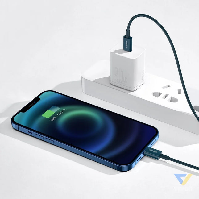 Baseus Superior Series Cable USB C to iP 20W PD 1m (blue) USB C to Lightning