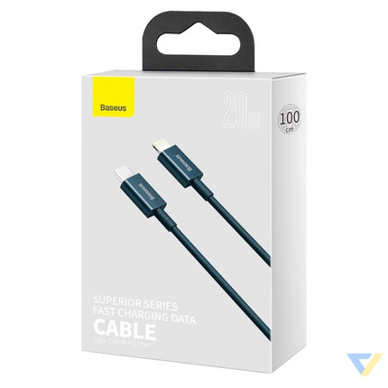 Baseus Superior Series Cable USB C to iP 20W PD 1m (blue) USB C to Lightning