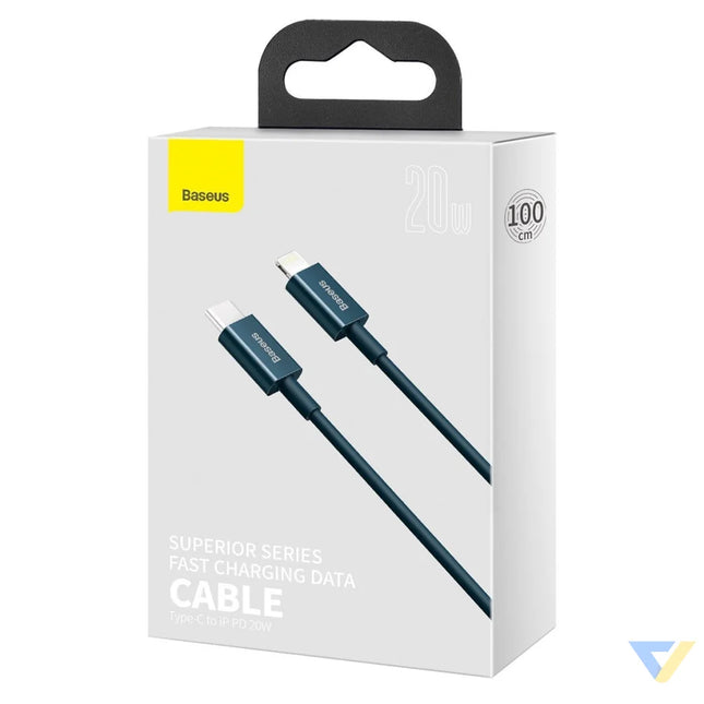 Baseus Superior Series Cable USB C to iP 20W PD 1m (blue) USB C to Lightning