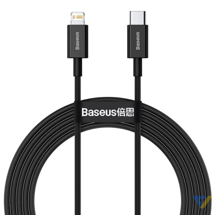 Baseus Superior Series Cable USB C to iP 20W PD 2m (black) USB C to Lightning