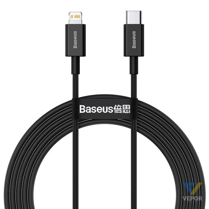 Baseus Superior Series Cable USB C to iP 20W PD 2m (black) USB C to Lightning