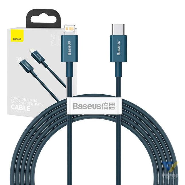 Baseus Superior Series Cable USB C to iP 20W PD 2m (blue) USB C to Lightning
