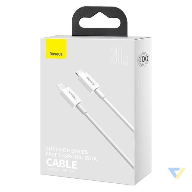 Baseus Superior Series Cable USB C to Lightning 20W PD 1m (white) USB C to Lightning