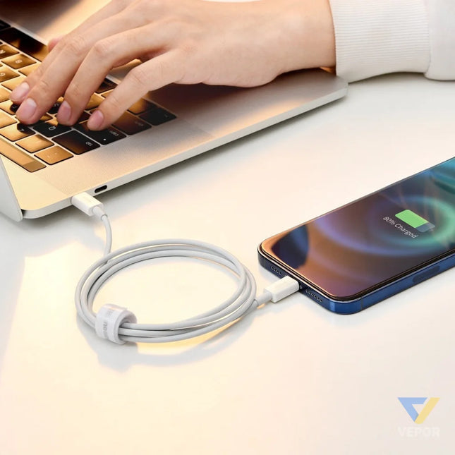 Baseus Superior Series Cable USB C to Lightning 20W PD 2m (white) USB C to Lightning