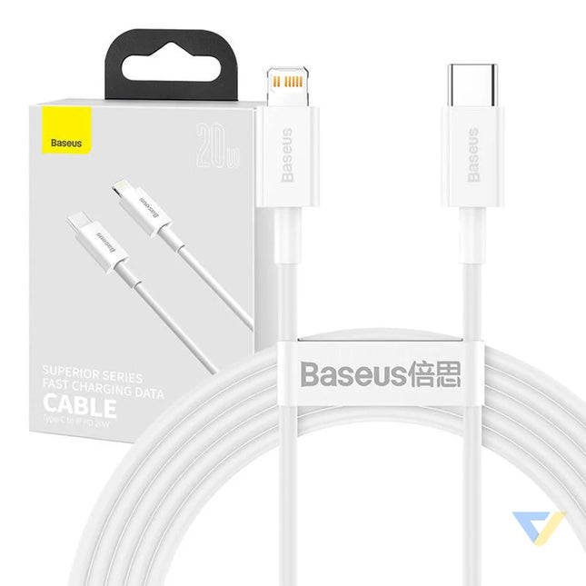 Baseus Superior Series Cable USB C to Lightning 20W PD 2m (white) USB C to Lightning