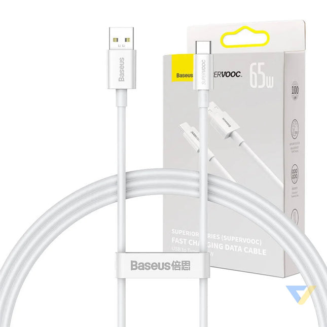 Baseus Superior Series Cable USB to USB C 65W PD 1m (white) USB to USB C