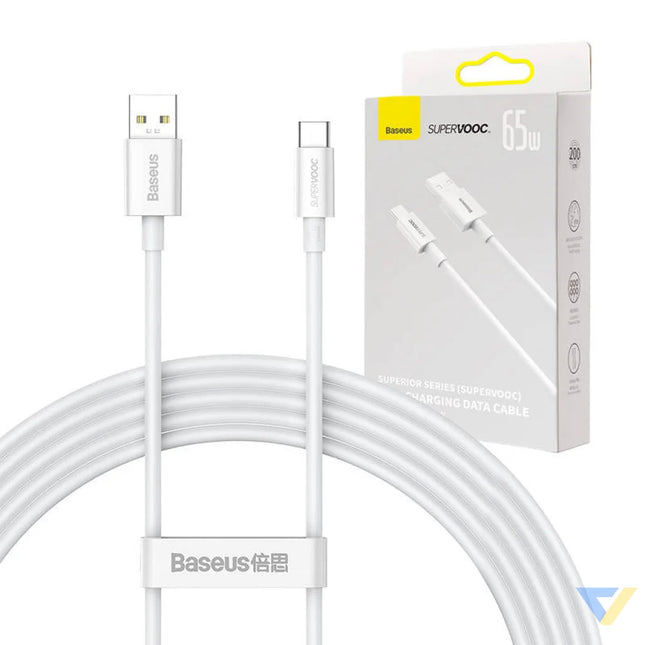 Baseus Superior Series Cable USB to USB C 65W PD 2m (white) USB to USB C