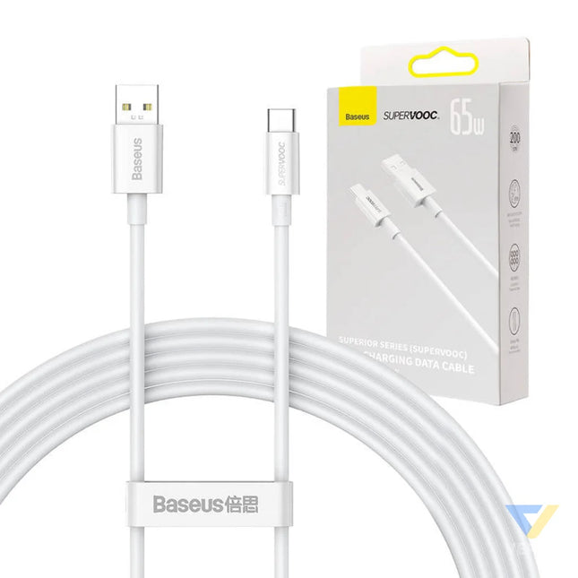Baseus Superior Series Cable USB to USB C 65W PD 2m (white) USB to USB C