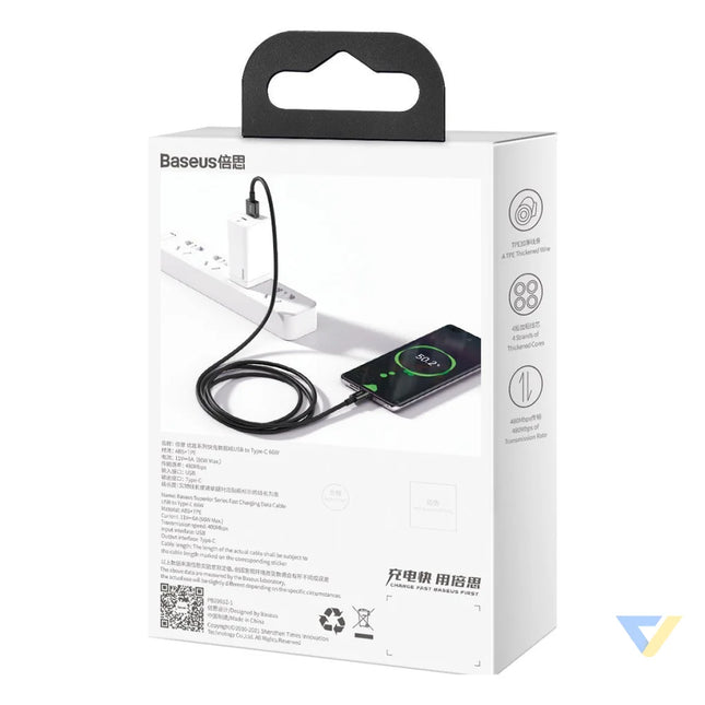 Baseus Superior Series Cable USB to USB C 66W 1m (black) USB to USB C