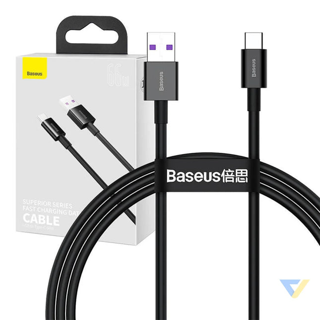 Baseus Superior Series Cable USB to USB C 66W 1m (black) USB to USB C