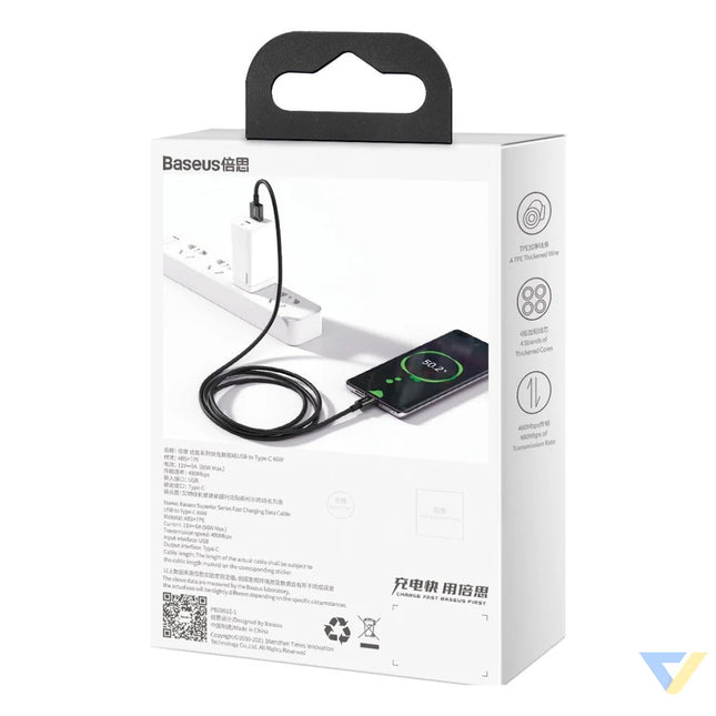 Baseus Superior Series Cable USB to USB C 66W 1m (black) USB to USB C