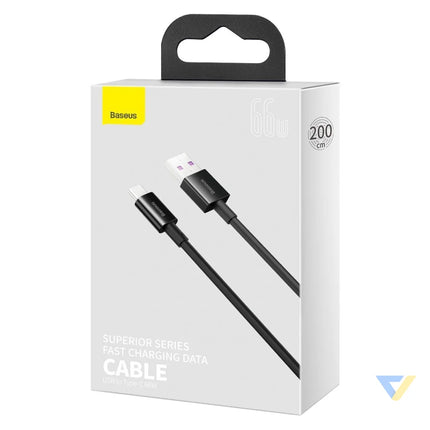 Baseus Superior Series Cable USB to USB C 66W 2m (black) USB to USB C