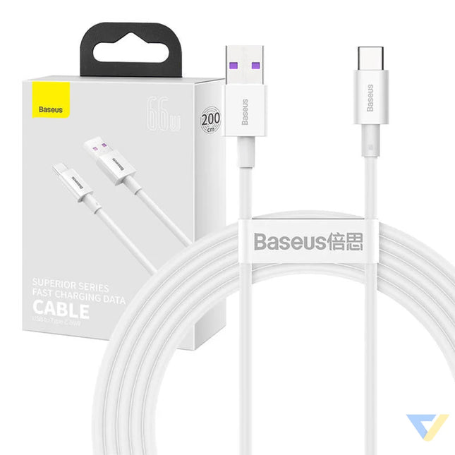 Baseus Superior Series Cable USB to USB C 66W 2m (white) USB to USB C
